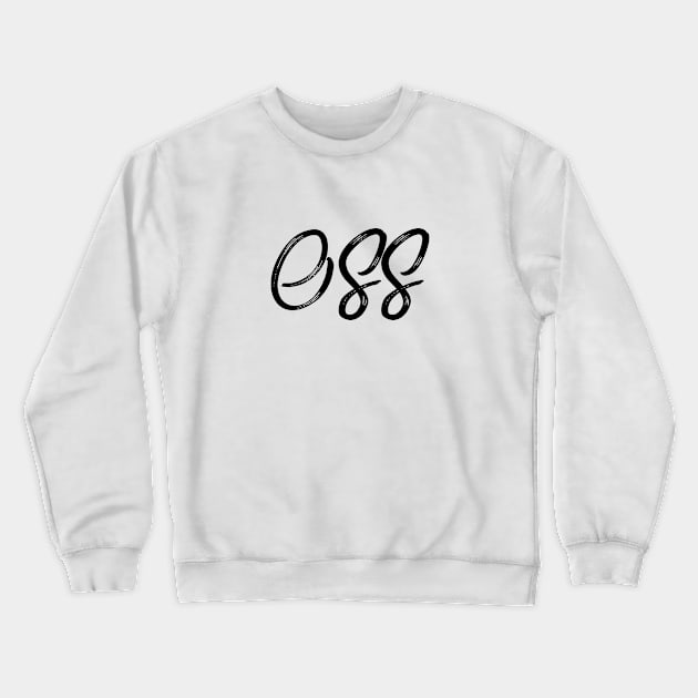 Oss Jiu Jitsu Crewneck Sweatshirt by FaixaPreta